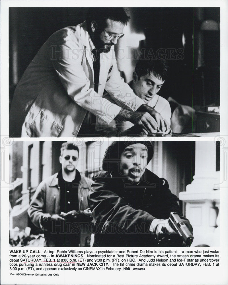 Press Photo Scenes From &quot;Awakenings&quot; &amp; &quot;New Jack City&quot; - Historic Images