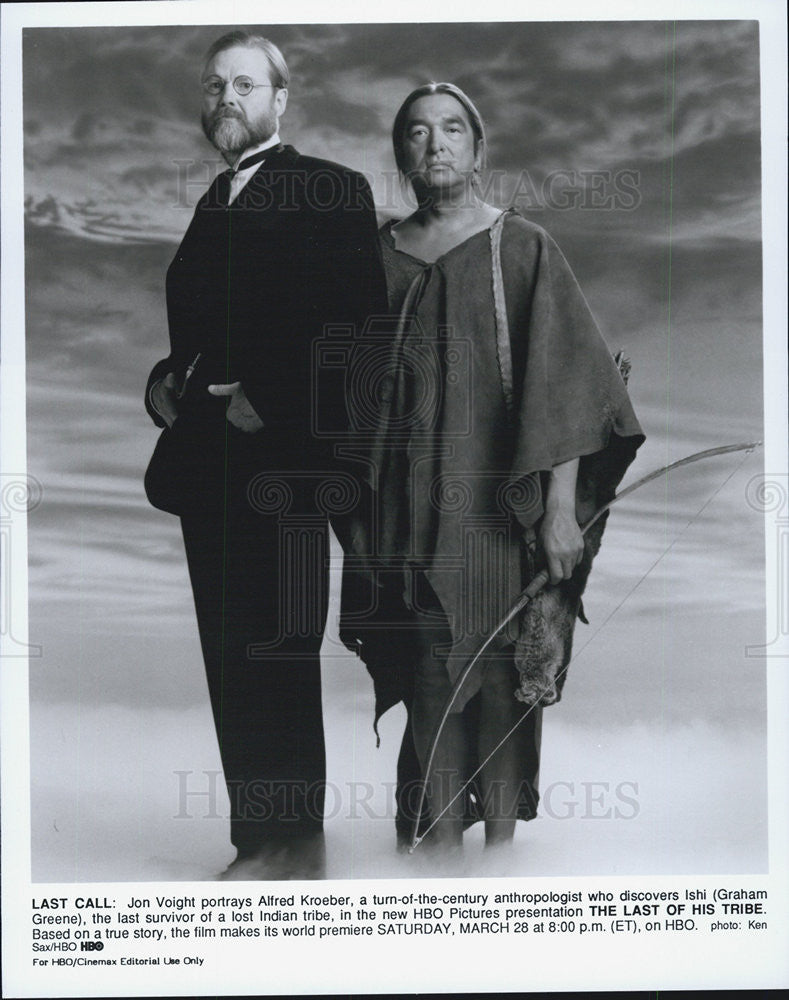 Press Photo &quot;The Last of His Tribe&quot; Jon Voight, Graham Greene - Historic Images