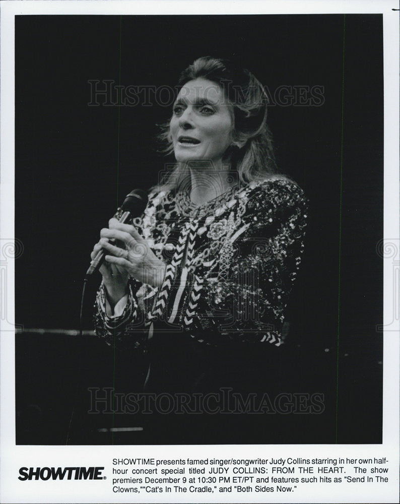 Press Photo Singer Songwriter Judy Collins - Historic Images