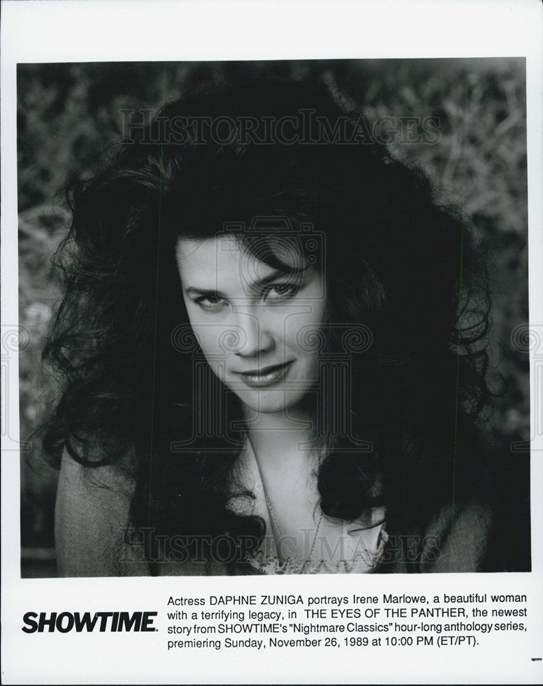Press Photo Daphne Zuniga The Eyes of the Panther Series - Historic Images