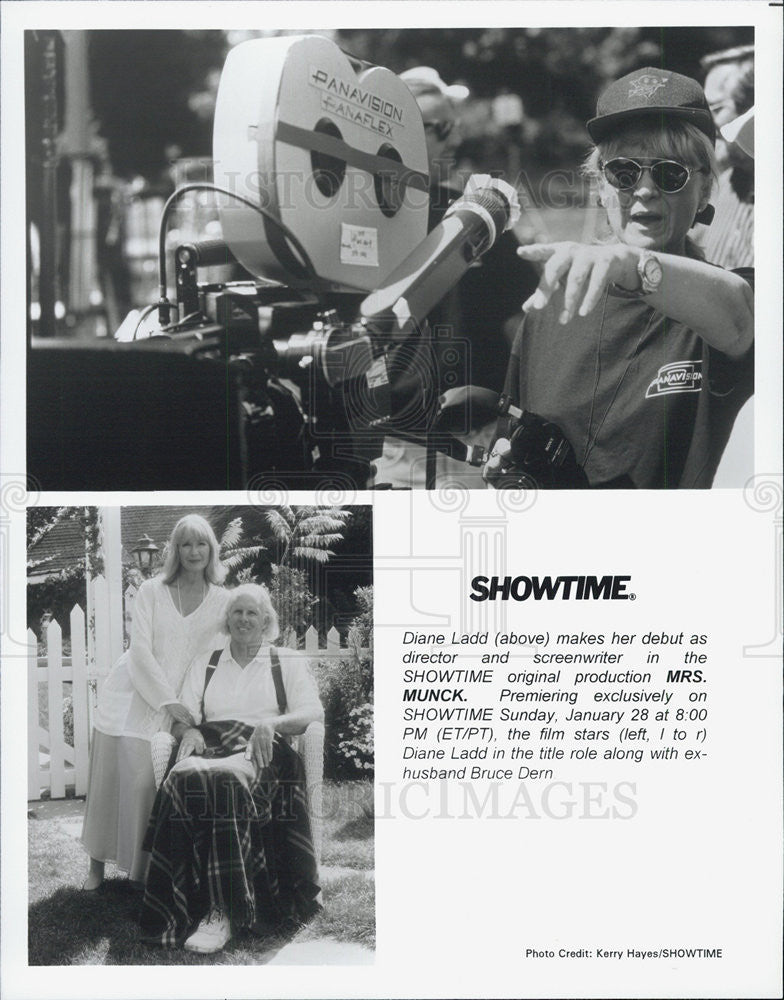 1995 Press Photo Diane Ladd and Bruce Dern star in Showtime's "Mrs. Munck" - Historic Images