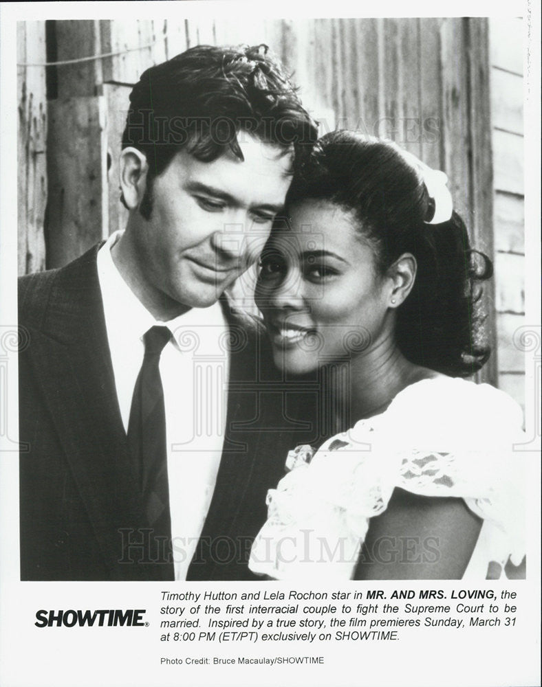 Mr. And Mrs. Loving Timothy Hutton & Lela Rochon Undated vintage promo ...