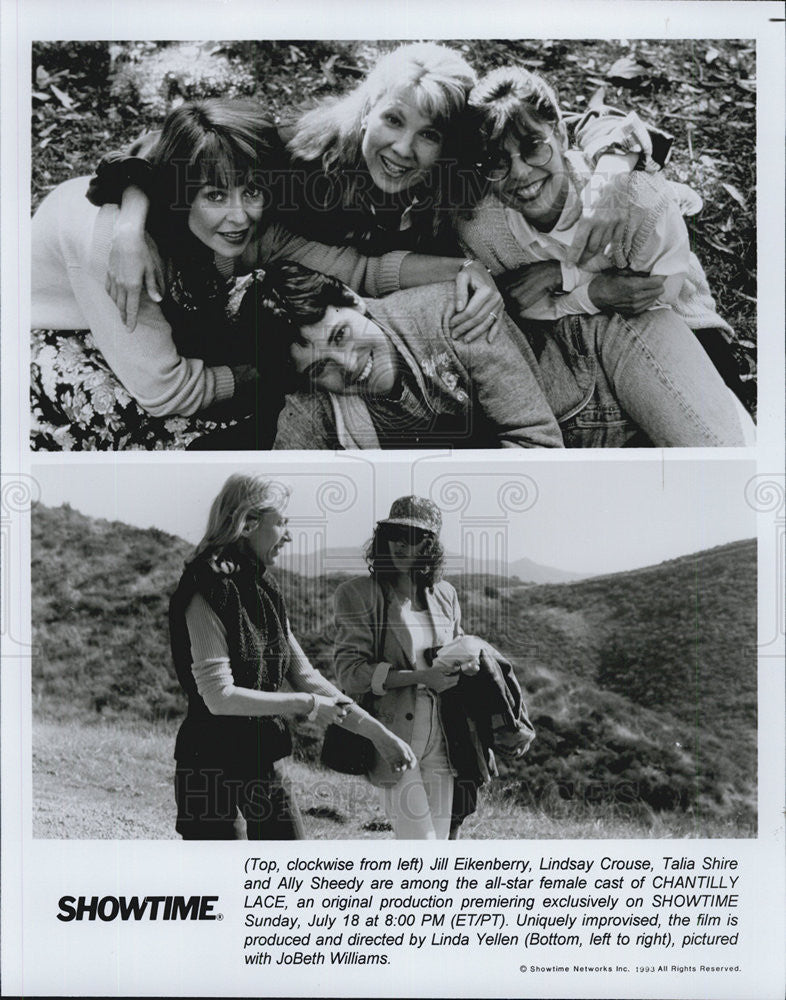 1993 Press Photo "Chantilly Lace" Jill Eikenberry, Lindsay Crouse, Talia Shire - Historic Images