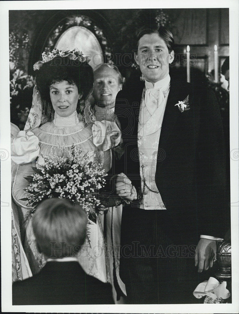 1975 Press Photo Edward Herrmann and Jane Alexander in Eleanor and Franklin - Historic Images