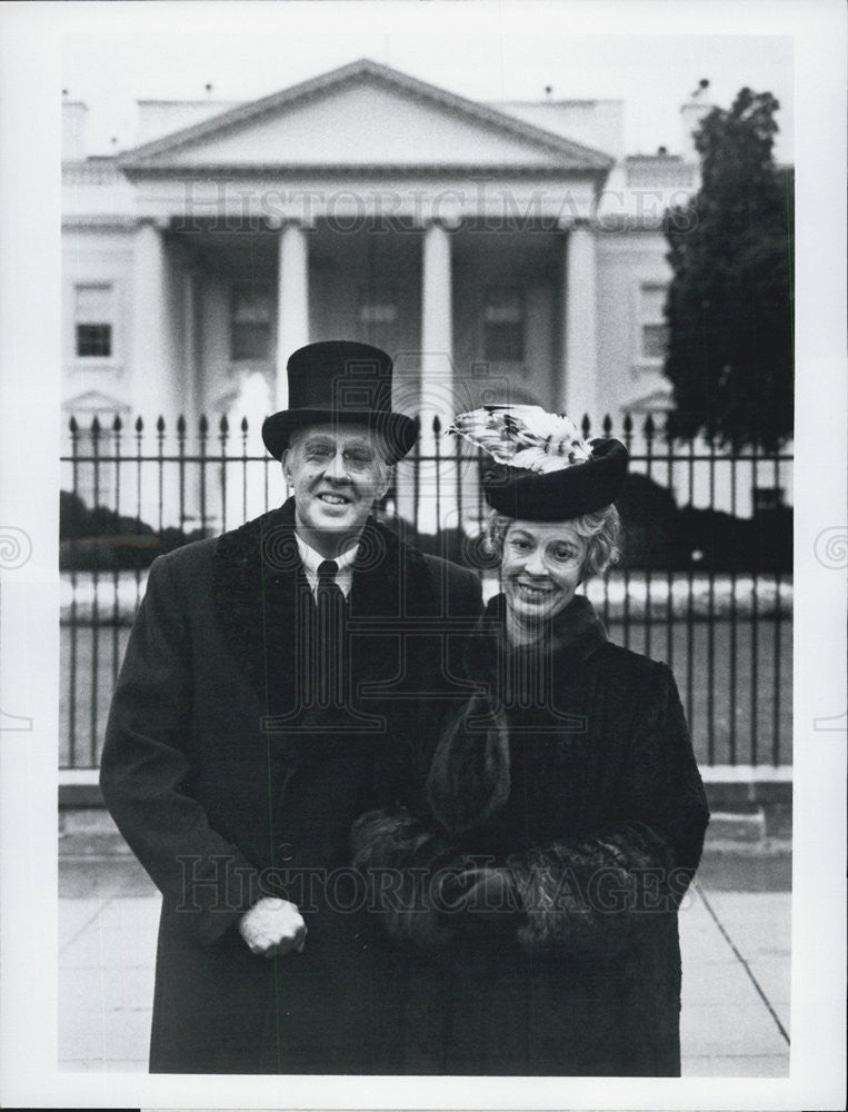 1977 Press Photo Jane Alexander and Edward Herrmann in Eleanor and Franklin - Historic Images