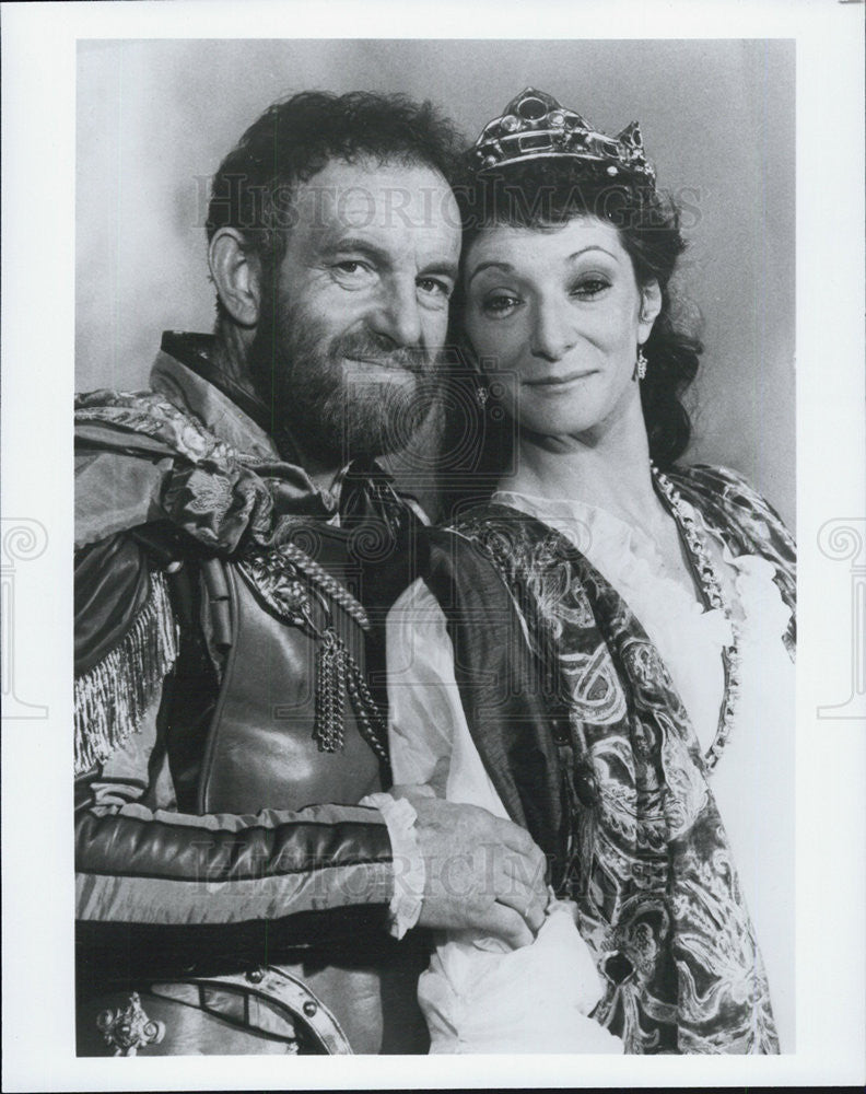 1981 Press Photo Colin Blakely and Jane Lapotaire star in "Antony and Cleopatra" - Historic Images