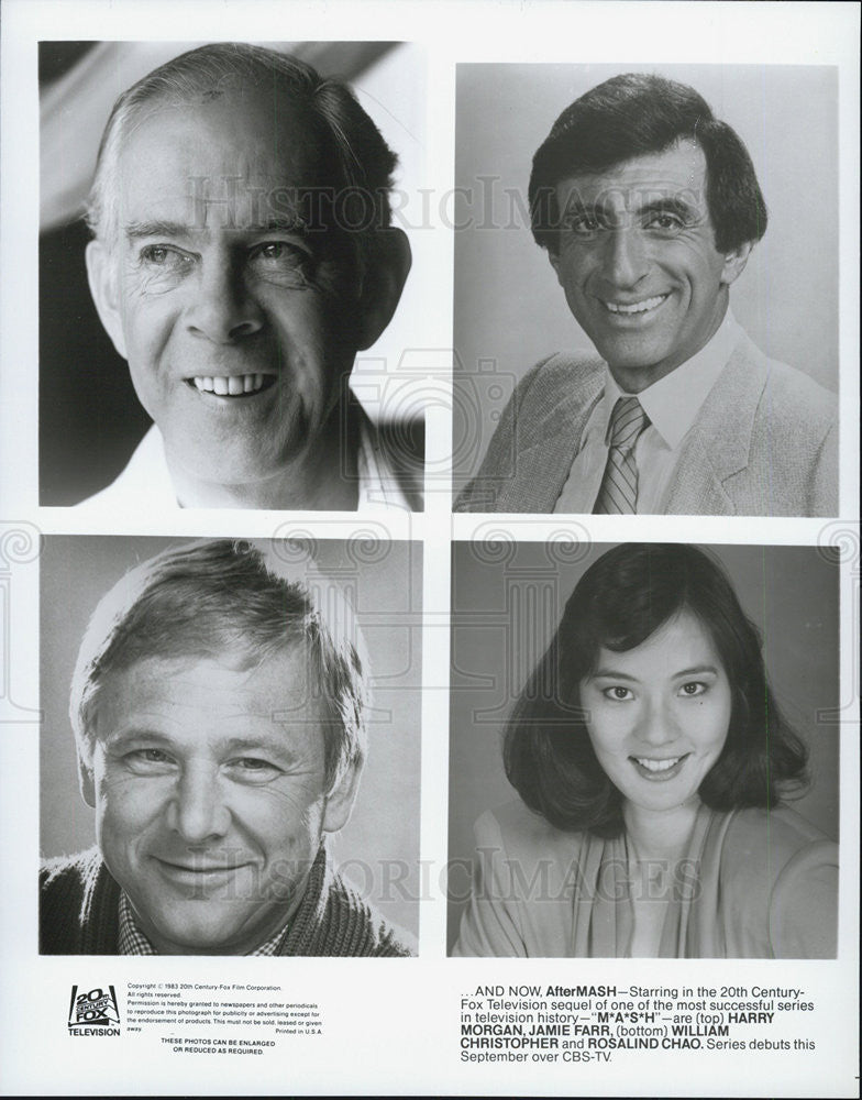 1983 Press Photo Pictured is the cast of &quot;AfterMASH,&quot; sequel to &quot;M*A*S*H.&quot; - Historic Images