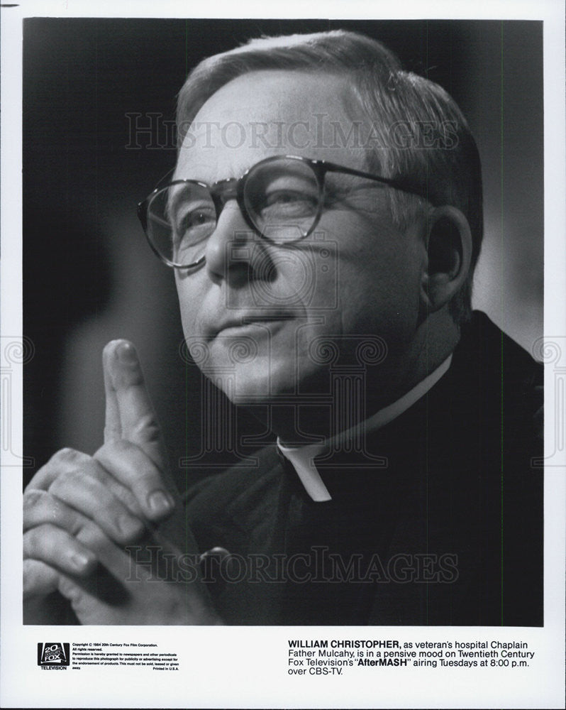 1984 Press Photo William Christopher stars in &quot;AfterMASH.&quot; - Historic Images