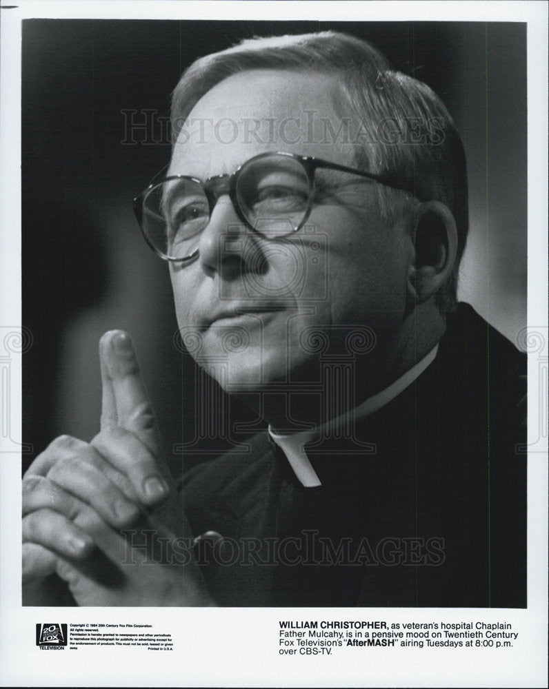 1984 Press Photo William Christopher stars in &quot;AfterMASH.&quot; - Historic Images