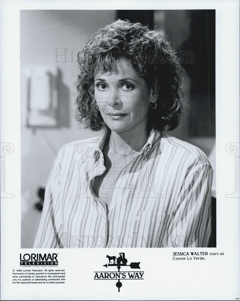 1988 Press Photo Jessica Walter in "Aaron's Way" - Historic Images