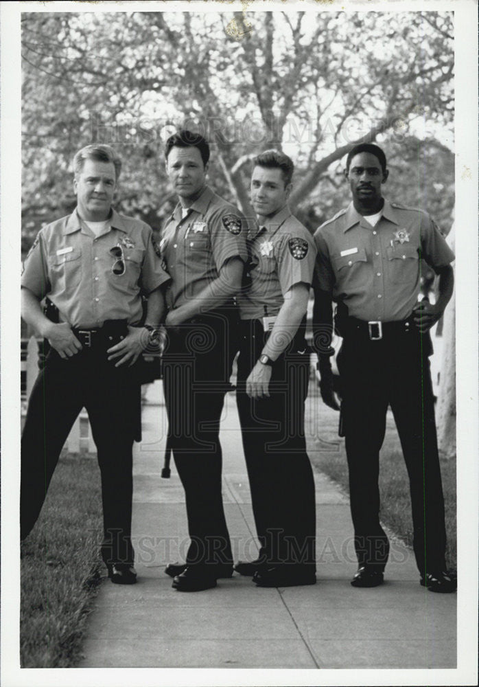 Press Photo Leo Burmester, Chris Mulkey, Ron  Eldard, Gary Darling - Historic Images