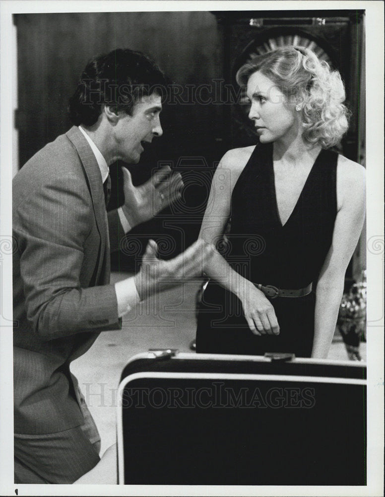 1986 Press Photo David Dukes, Victoria Tennant in "Alfred Hitchcock Presents" - Historic Images