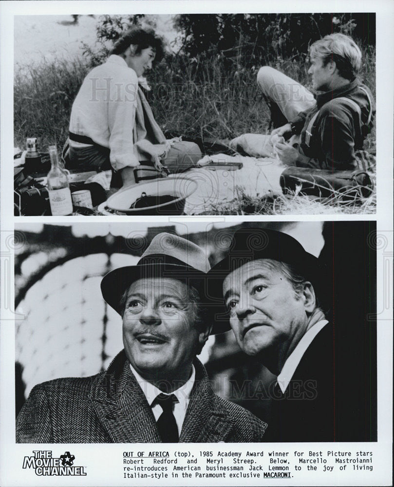 Press Photo Robert Redford Meryl Streep OUT OF AFRICA Jack Lemmon MARCONI - Historic Images