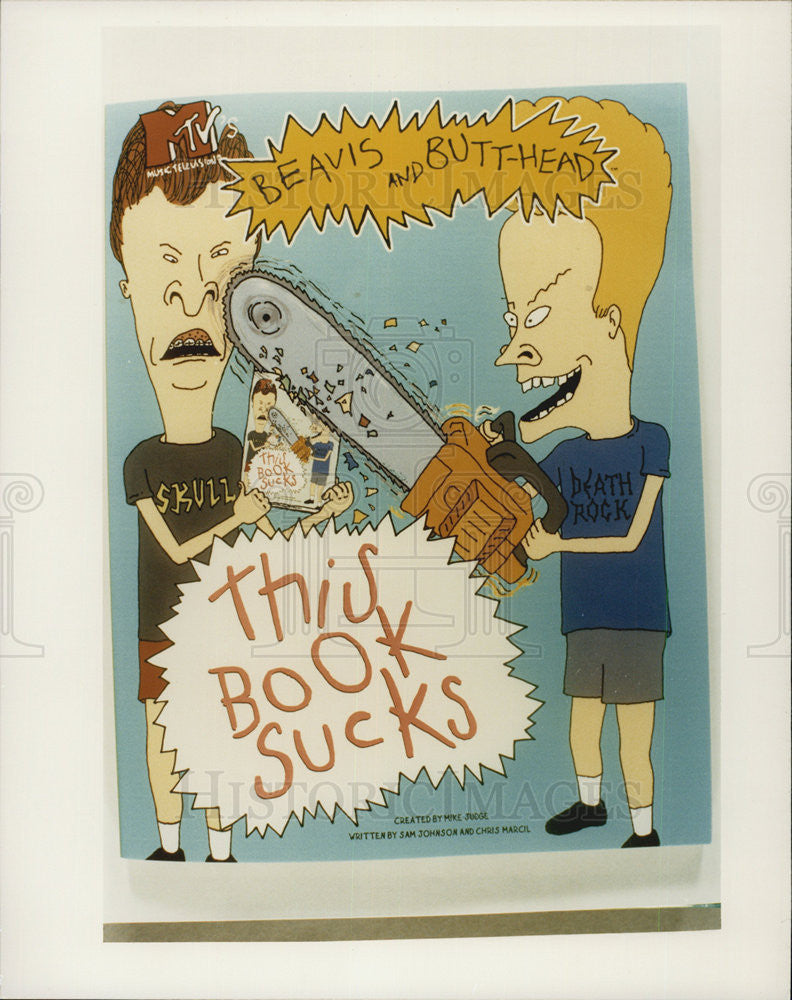 Press Photo "Beavis and Butt-Head," "This Book Sucks" episode - Historic Images