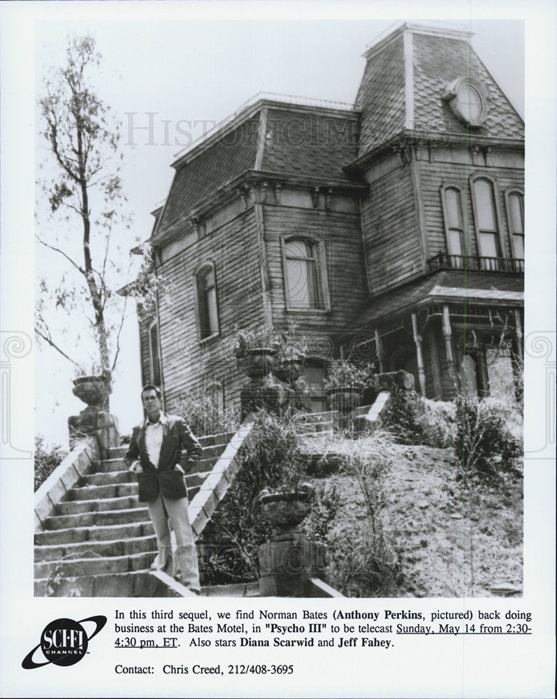 1986 Press Photo Anthony Perkins in "Psycho III" - Historic Images