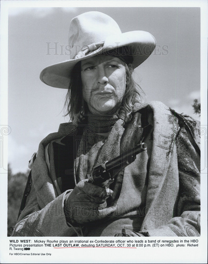Mickey Rouke THE LAST OUTLAW Undated vintage promo photo print ...