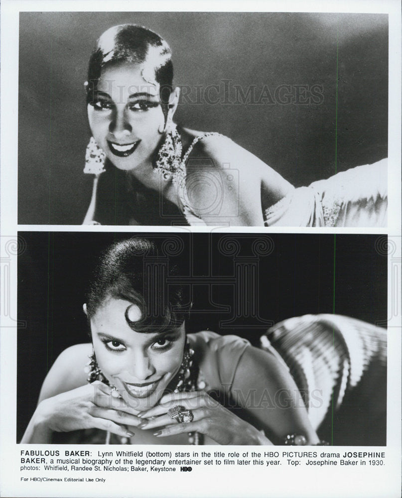 Press Photo Lynn Whitfield JOSEPHINE BAKER - Historic Images