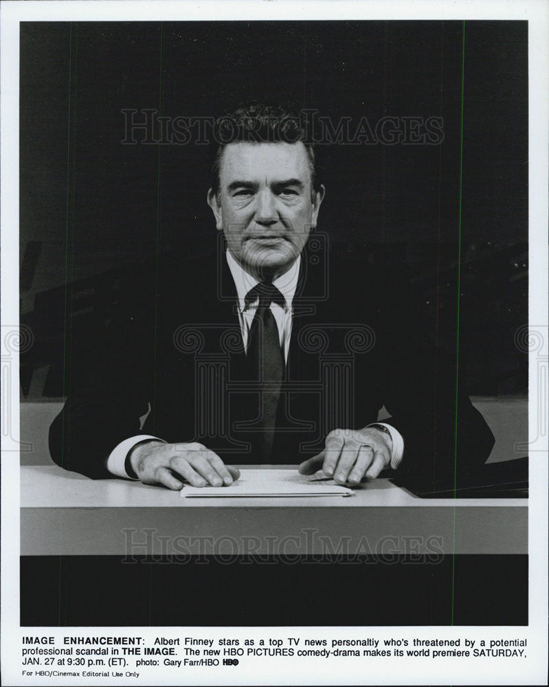 1987 Press Photo British Actor Albert Finney Starring In &quot;The Image&quot; - Historic Images