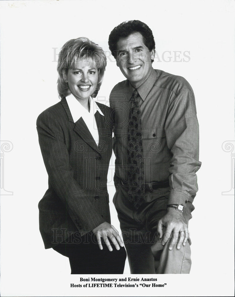 1997 Press Photo Boni Montgomery & Ernie Anastos on "Our Home" - Historic Images