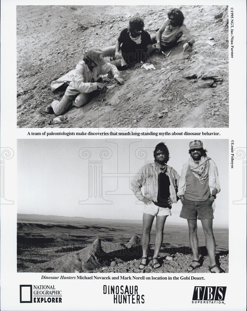 Press Photo Michael Novacek Mark Norrell DINOSAUR HUNTERS - Historic Images