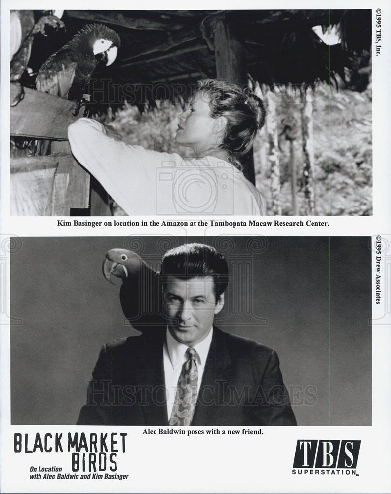 Press Photo Kim Basinger Alec Baldwin BLACKMARKET BIRDS - Historic Images