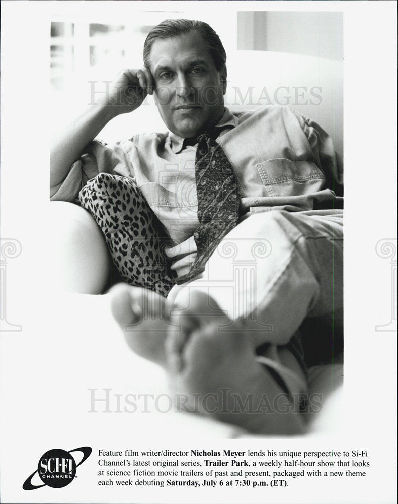 1995 Press Photo Writer/director Nicholas Meyer on&quot;Trailer Park&quot; - Historic Images