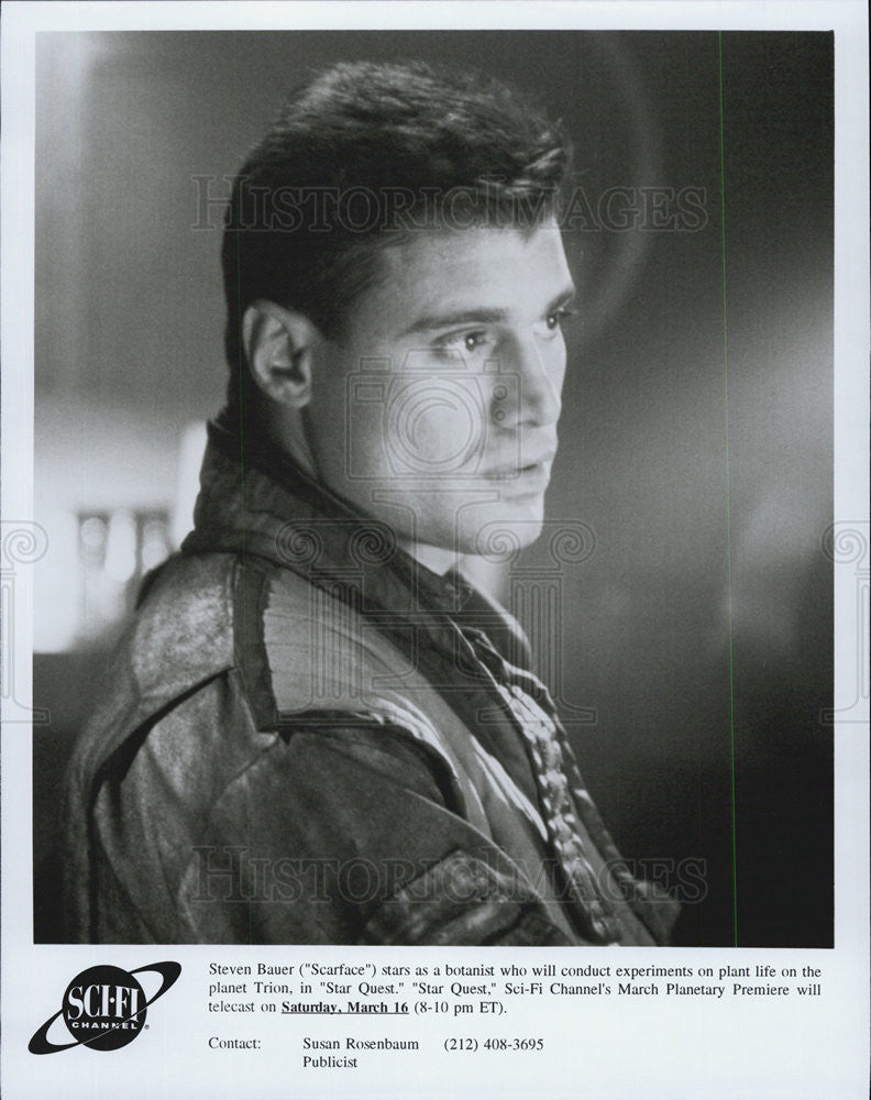 1990 Press Photo Steven Bauer on &quot;Star Quest&quot; - Historic Images