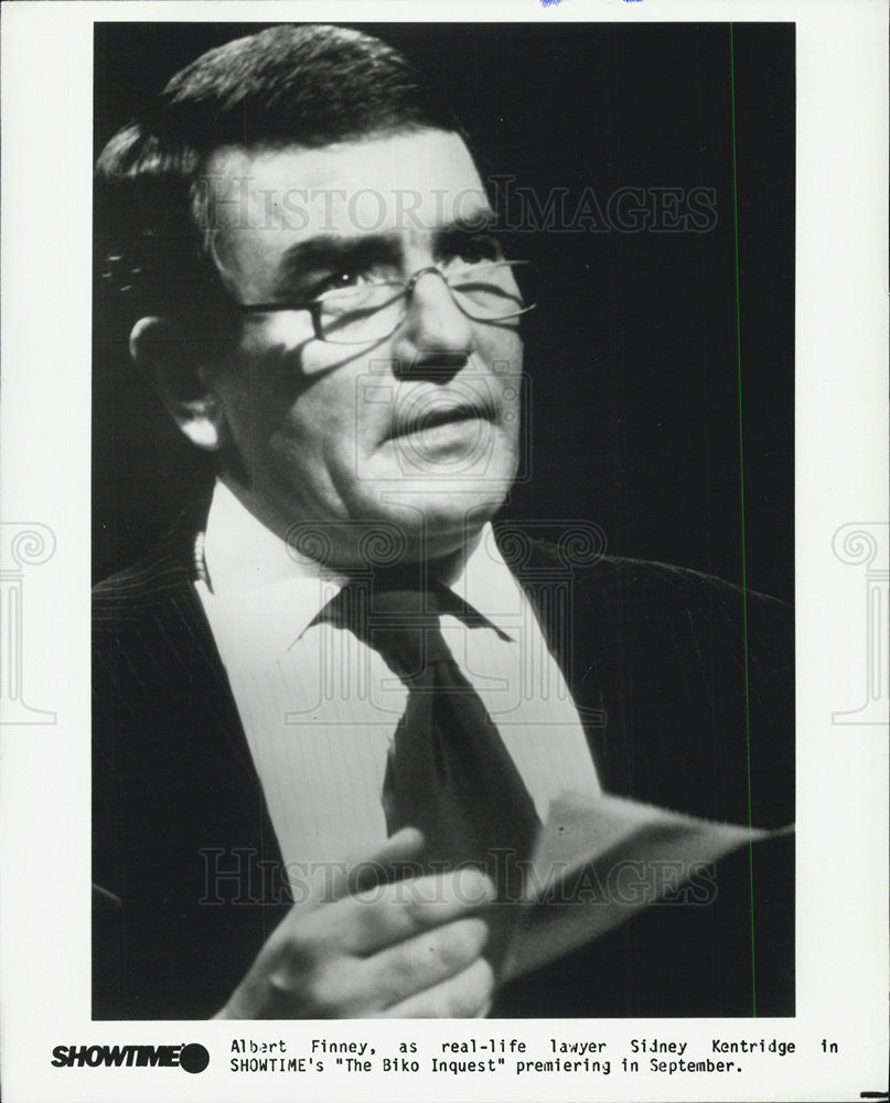 1984 Press Photo Albert Finney The Biko Inquest - Historic Images