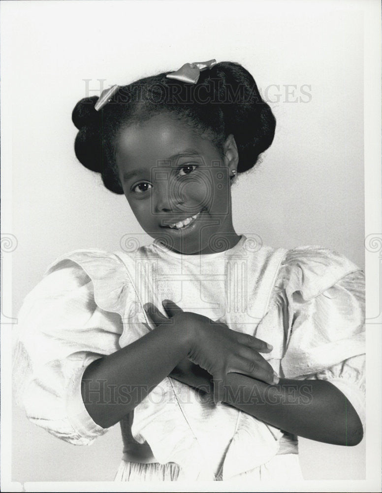 1987 Press Photo Keisha Knight Puliam on "The Cosby Show" - Historic Images