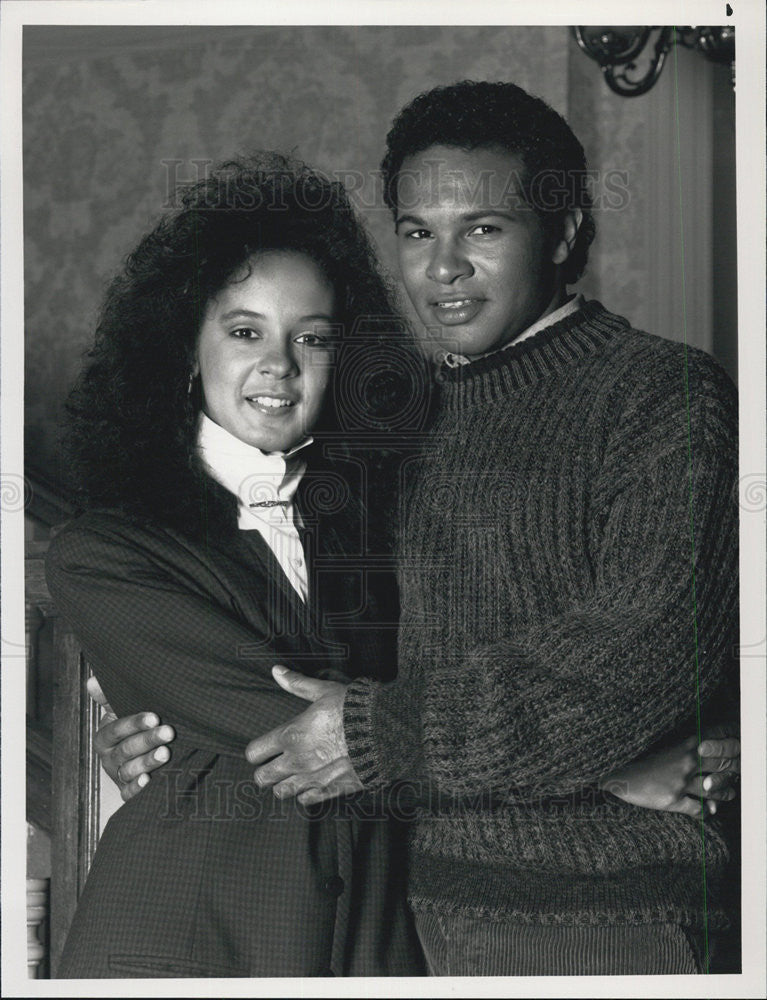 1988 Press Photo Sabrina LeBeauf Geoffrey Owens THE COSBY SHOW - Historic Images