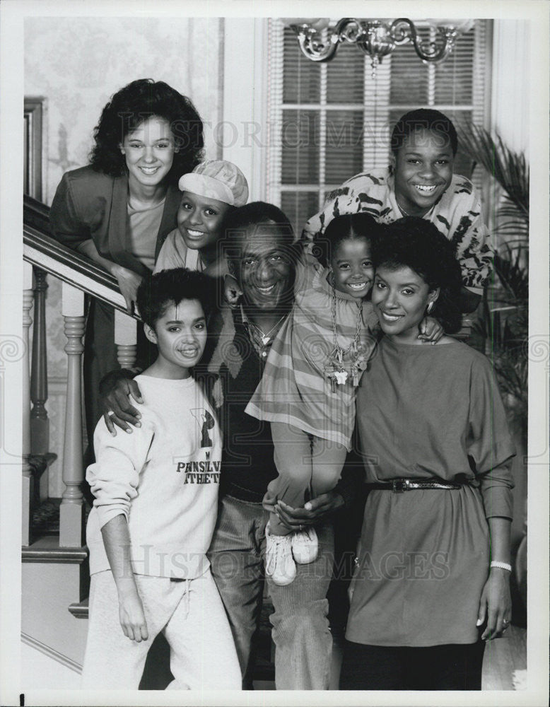 1985 Press Photo The Cosby Family of &quot;The Cosby Show&quot; - Historic Images