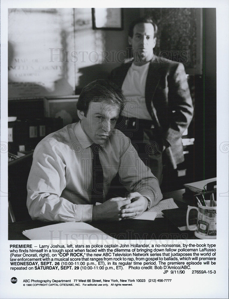 1990 Press Photo Larry Joshua Peter Onorati - Historic Images