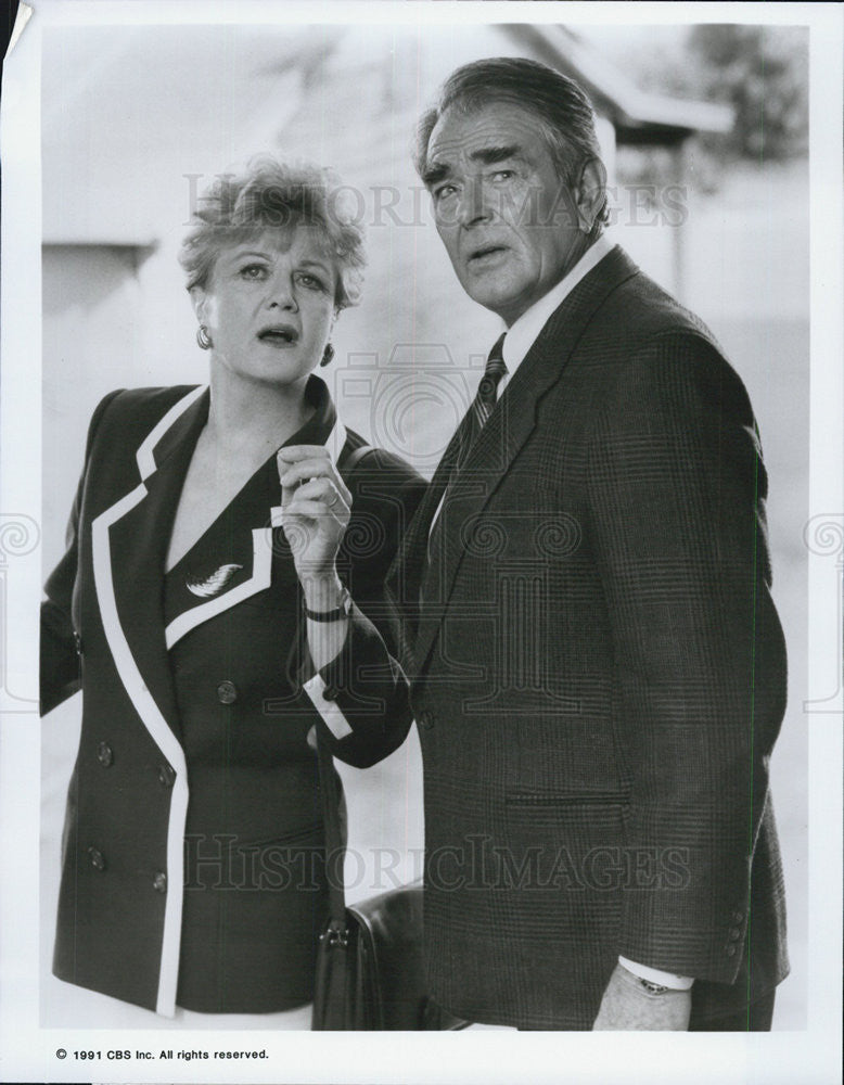 1991 Press Photo Angela Lansbury in &quot;Murder She Wrote&quot; - Historic Images