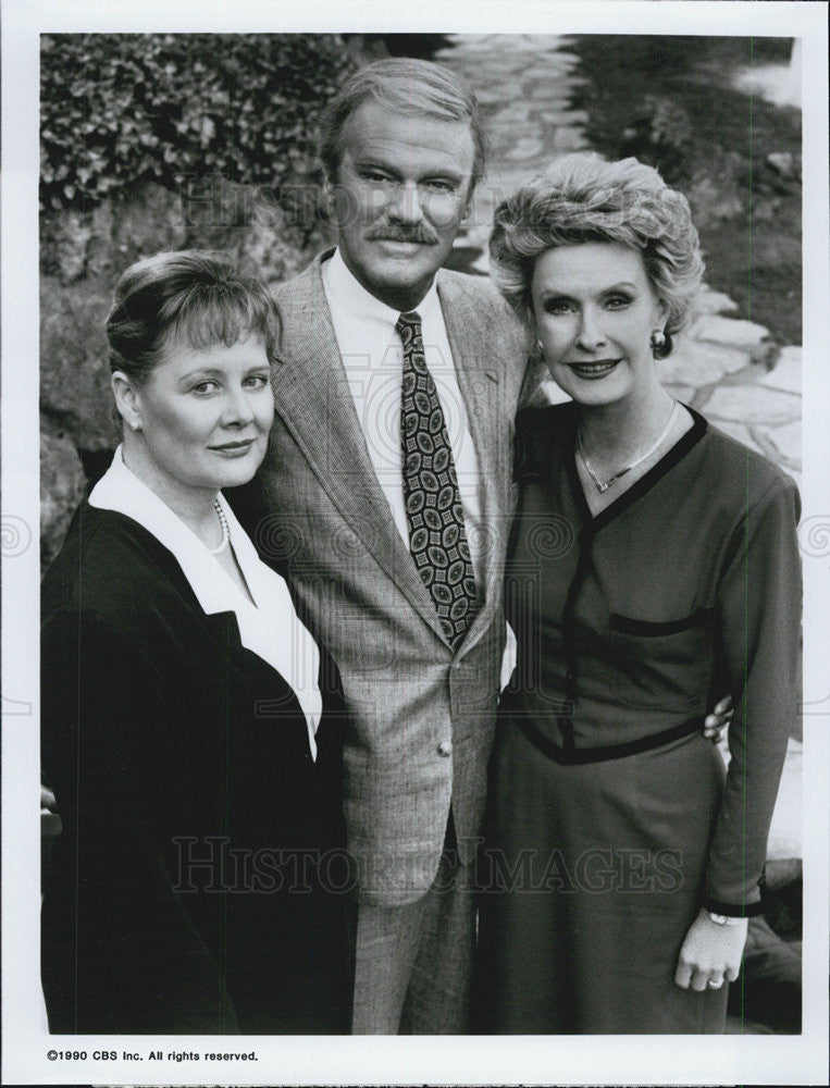 1990 Press Photo &quot;Murder She Wrote&#39; Shirley Knight,Keith Mitchell - Historic Images