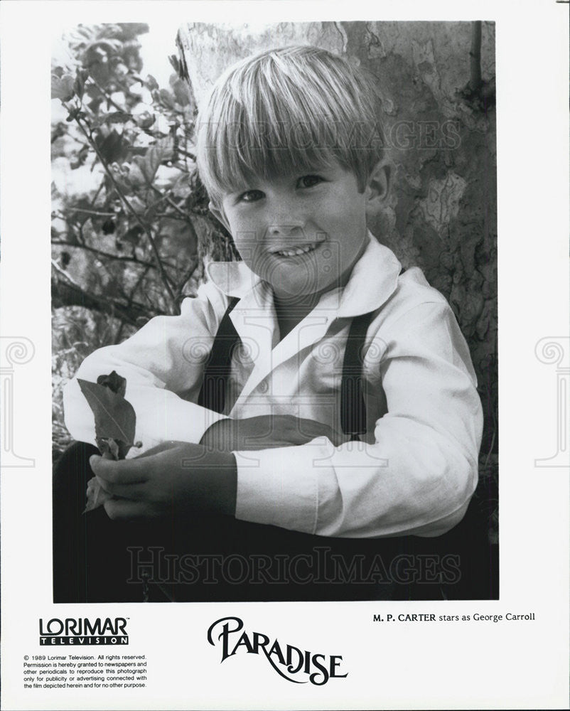 1989 Press Photo Actor M.P. Carter - Historic Images