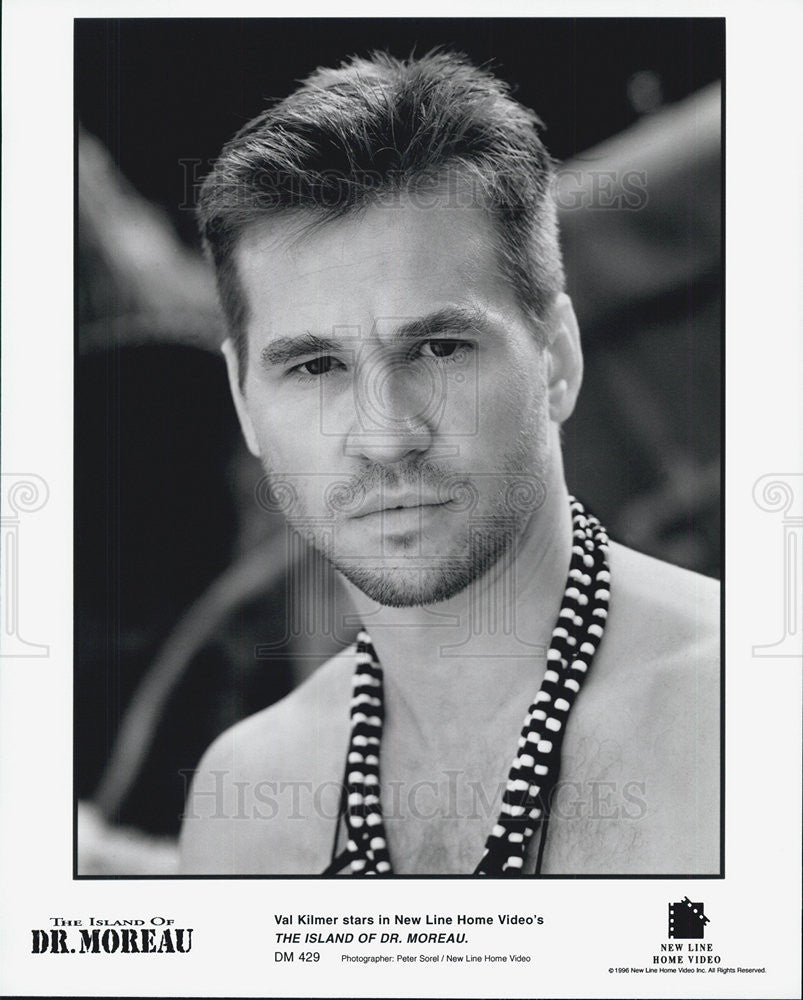 1996 Press Photo Val Kilmer in &quot;The Island of Dr Moreau&quot; - Historic Images