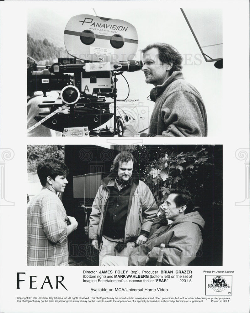 1996 Press Photo Director, James Foley, Producer, Brian Grazer, Mark Wahlberg - Historic Images