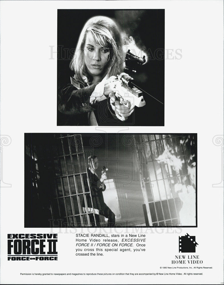 1995 Press Photo Stacie Randall in &quot;Excessive Force II&quot; - Historic Images