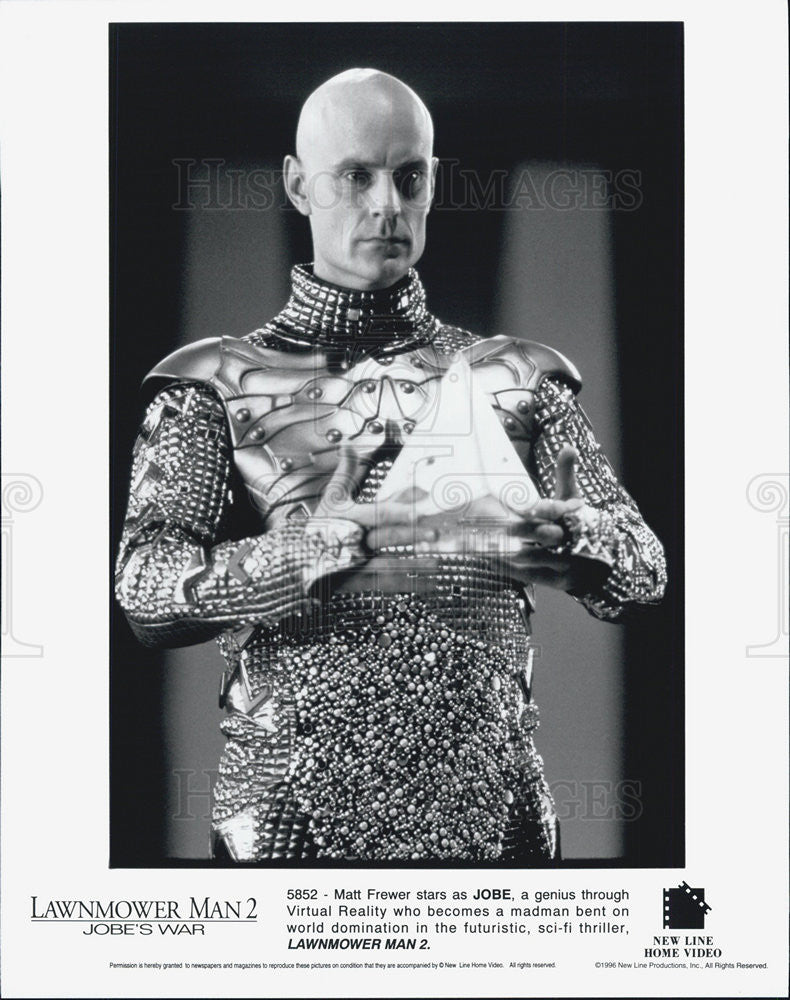 1996 Press Photo Matt Frewer LAWMOWER MAN 2 - Historic Images