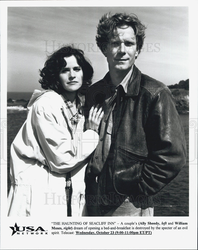 Press Photo Haunting Seacliff Inn Ally Sheedy William Moses - Historic Images