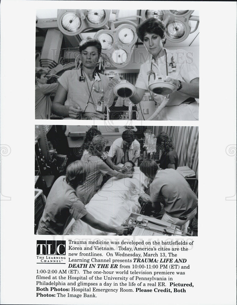 Press Photo TRAUMA LIFE AND DEATH IN THE ER Scene - Historic Images