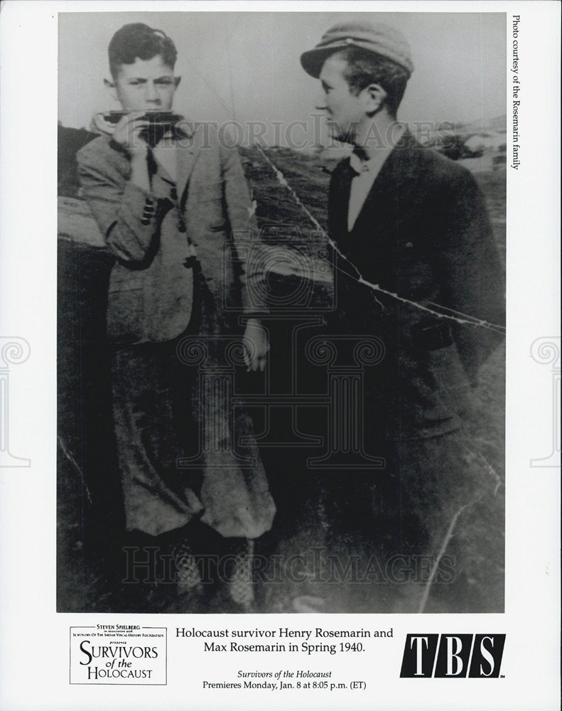 Press Photo Henry Rosemarin Max Rosemarin Survivors Holocaust Steven Spielberg - Historic Images