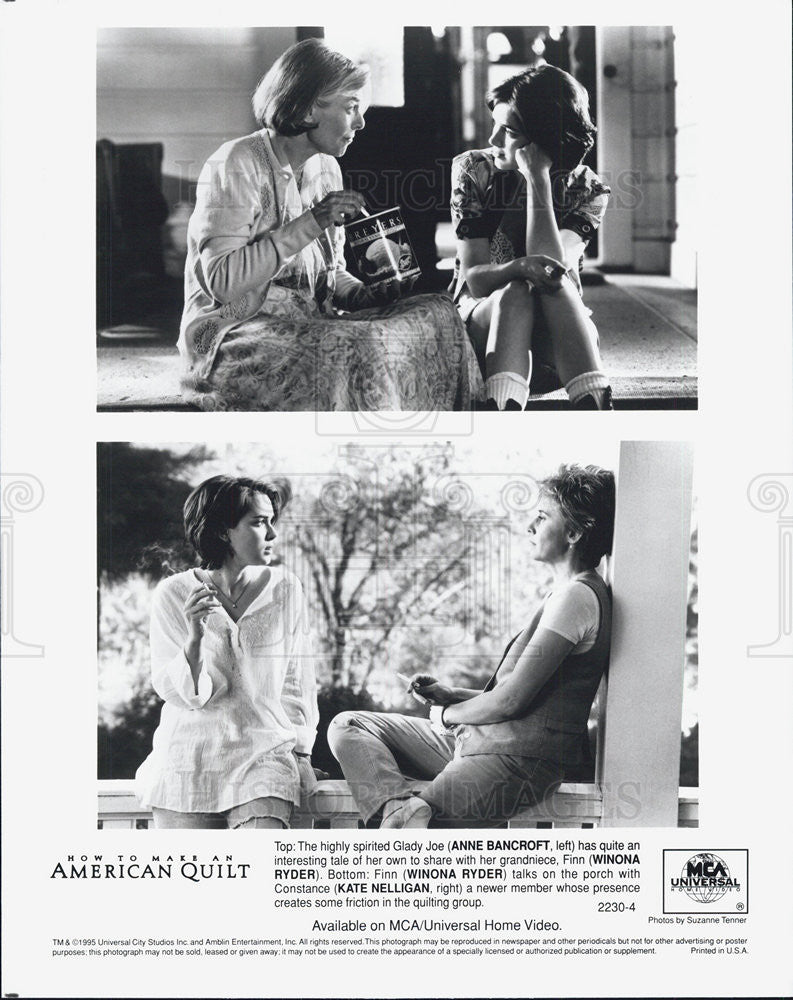 1995 Press Photo How to Make an American Quilt Anne Bancroft Winona Ryder - Historic Images