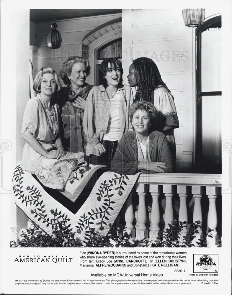 1995 Press Photo Winona Ryder,Anne Bancroft,Ellen Burstyn,Kate Nelligan - Historic Images