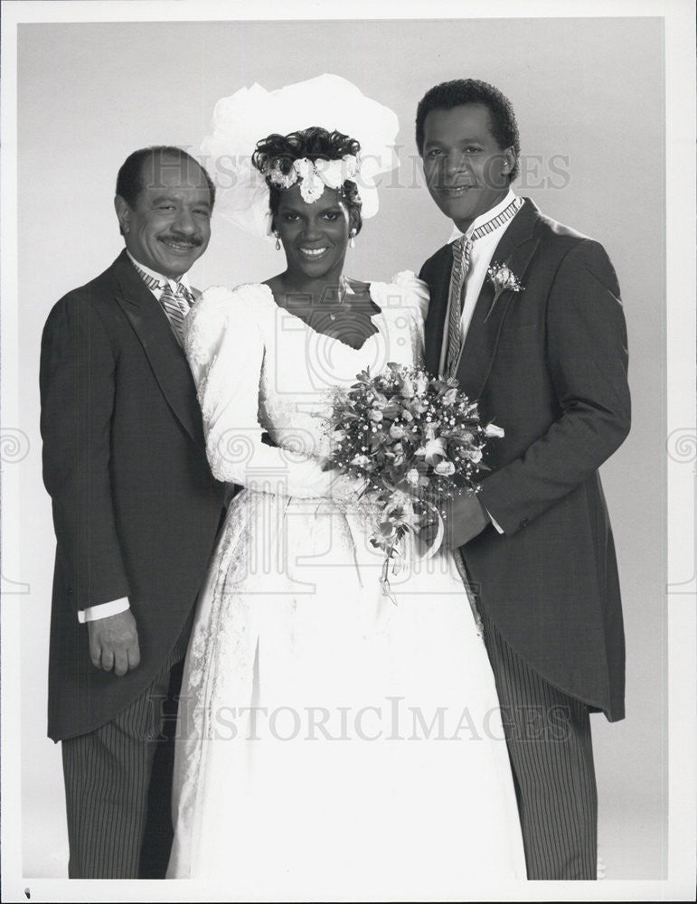 1989 Press Photo Sherman Hemsley,Anna Maria Horsford,Clifton Davis on &quot;Amen&quot; - Historic Images