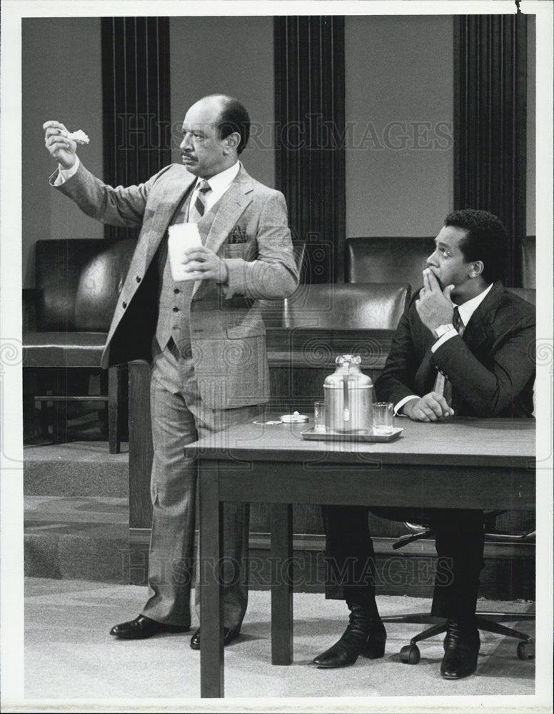 1986 Press Photo Sherman Hemsley Amen - Historic Images