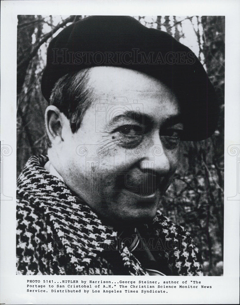 1981 Press Photo George Steiner, Author of &quot;The Portage to San Cristobal of A.H. - Historic Images