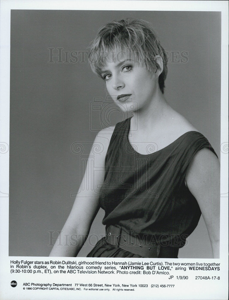 1990 Press Photo Holly Fulger in &quot;Anything But Love&quot; - Historic Images