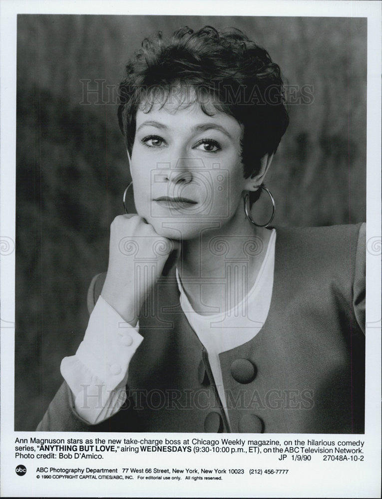 1990 Press Photo Ann Magnuson in "Anything But Love" - Historic Images