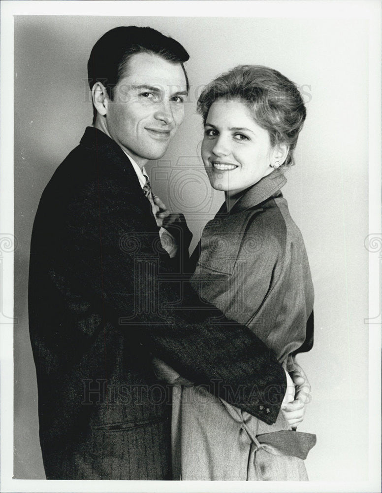 1988 Press Photo Timothy Daly and Eve Gordon star in CBS' "Almost Grown" - Historic Images